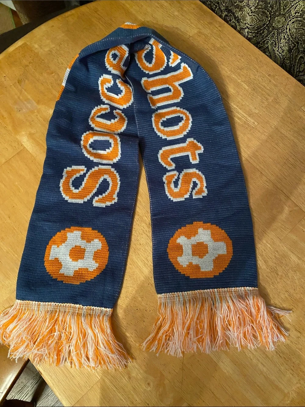 Soccer shots scarf